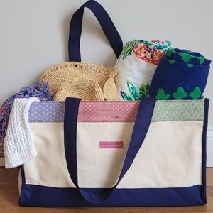RARE Vineyard Vines XL Heritage Tisbury BEACH/WKND/TOTE BAG